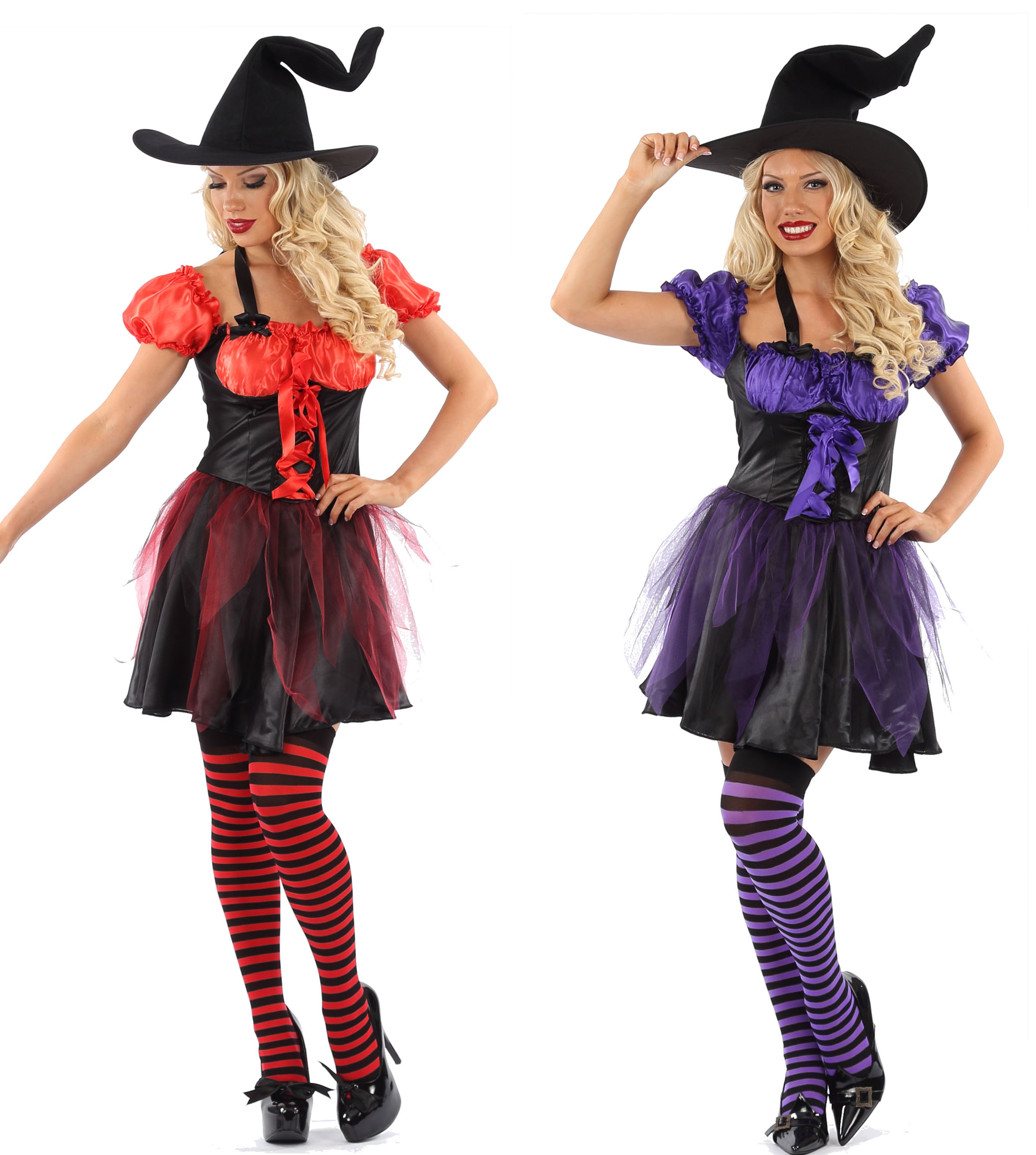 Ladies Funky Witch Fancy Dress Costume